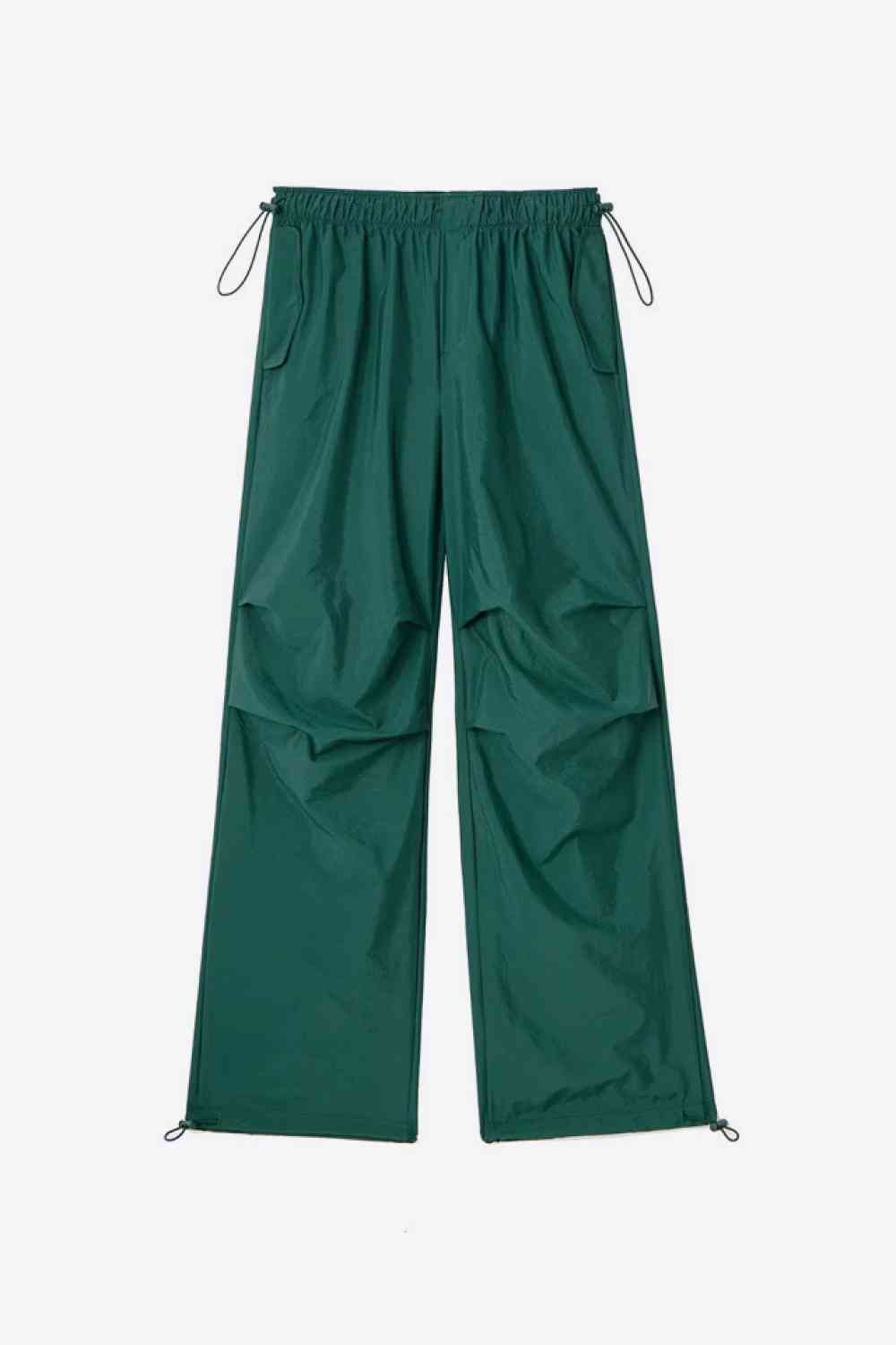 Drawstring Waist Pants with Pockets